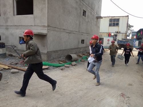 韩城分公司土建三项目部“触电演练”加强安全管理提高防范能力