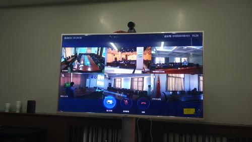 韩城分公司视频会议系统调试成功