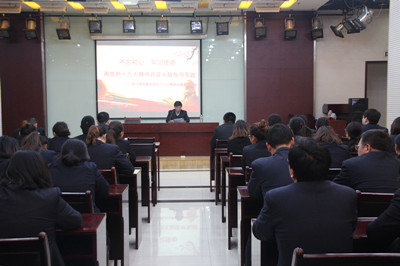 建设集团十九大宣讲团走进基层单位