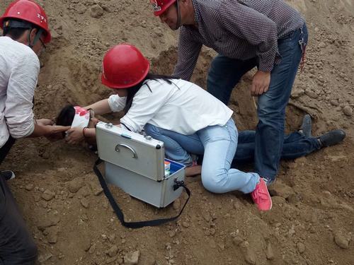 emc网页版登录建设澄合分公司第五项目部坍塌演练效果好