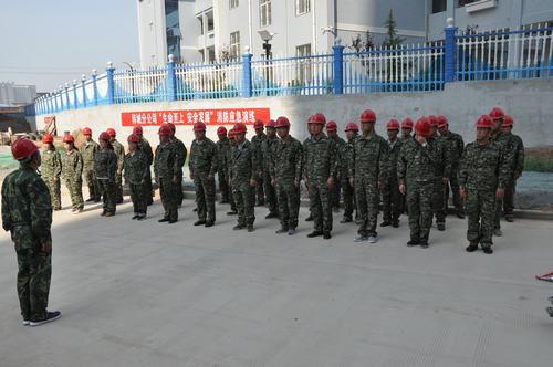 emc网页版登录建设韩城分公司组织开展“生命至上 安全发展”消防应急演练活动