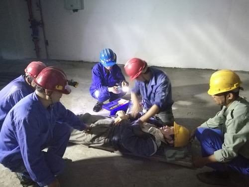 emc网页版登录建设韩城分公司安装一项目部触电事故应急演练效果好