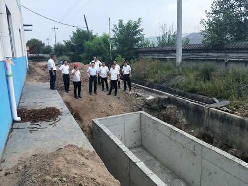 大佛寺矿领导莅临emc网页版登录建设天工公司安装一部热网改造工地检查指导