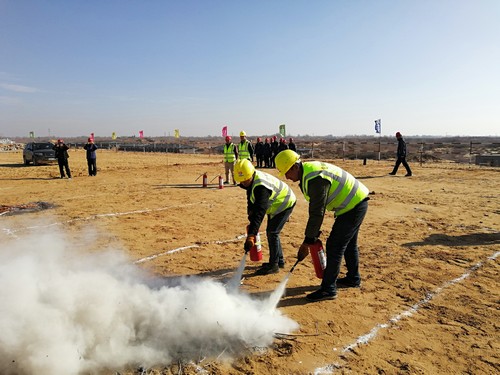 emc网页版登录建设铜煤公司各项目部开展消防应急救援演练提升安全管控意识