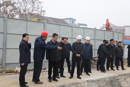 汉中市委书记王建军视察emc网页版登录建设汉中分公司金华路项目