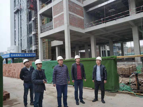 西安航天管委会领导莅临emc网页版登录建设天工公司十五部检查指导工作