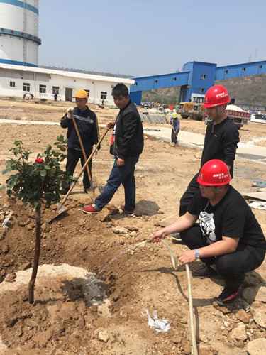 emc网页版登录建设天工公司各项目部“五一”大干忙