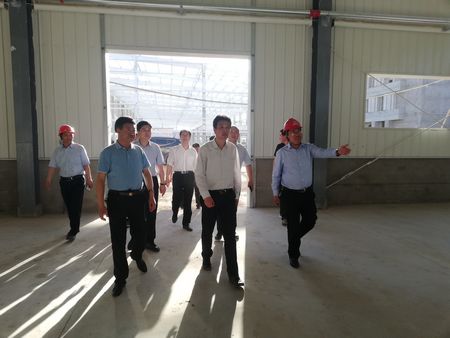 榆林市委书记戴征社一行莅临emc网页版登录建设天工公司承建的清涧红枣深加工项目调研指导工作