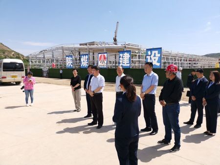 榆林市委常委、组织部部长张启东一行莅临emc网页版登录建设天工公司承建的清涧红枣深加工项目调研指导工作