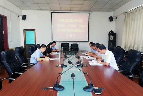 emc网页版登录建设澄合分公司召开对照党章党规找差距暨调研检视问题专题会