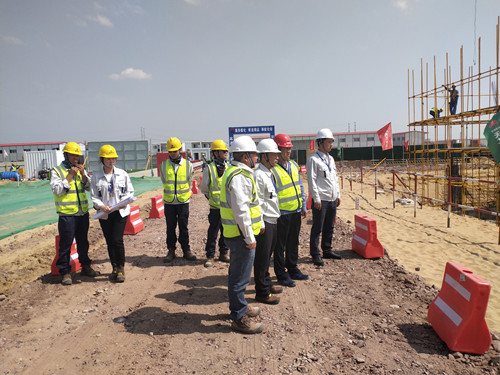 emc网页版登录榆林化学公司副总经理一行莅临emc网页版登录建设天工公司施工现场检查指导工作