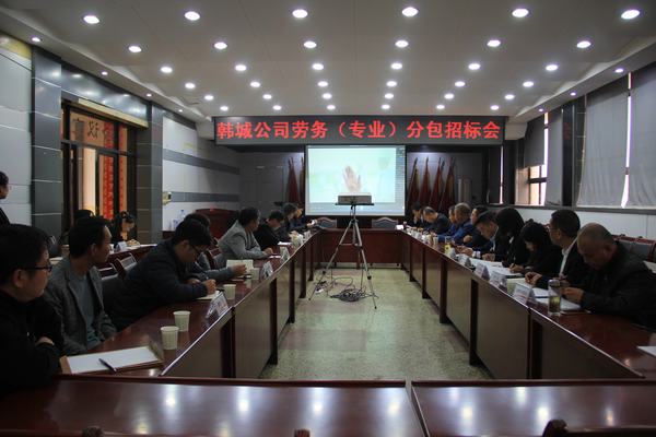 emc网页版登录建设韩城分公司顺利完成龙钢综合渣场两布一膜工程劳务分包招标工作