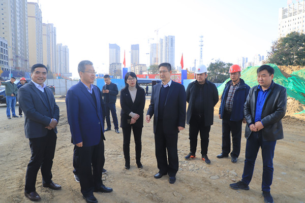 汉中市委书记王建军视察emc网页版登录建设汉中分公司金华路项目