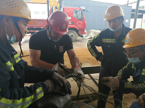 emc网页版登录建设机电安装公司彬长项目部:打出抢抓工期“组合拳”