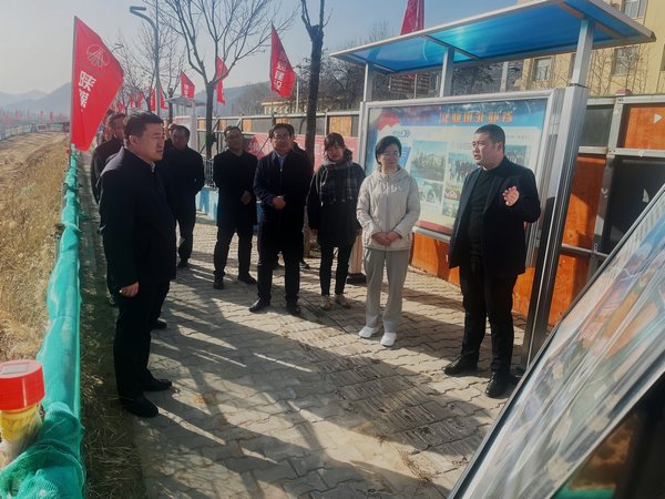 榆林市委组织部莅临emc网页版登录建设路桥分公司绥德县第二净水厂项目检查