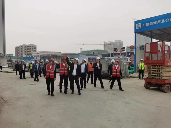 中电科西北集团有限公司副总经理薛敏莅临emc网页版登录建设渭南分公司北斗星基建设项目参观指导