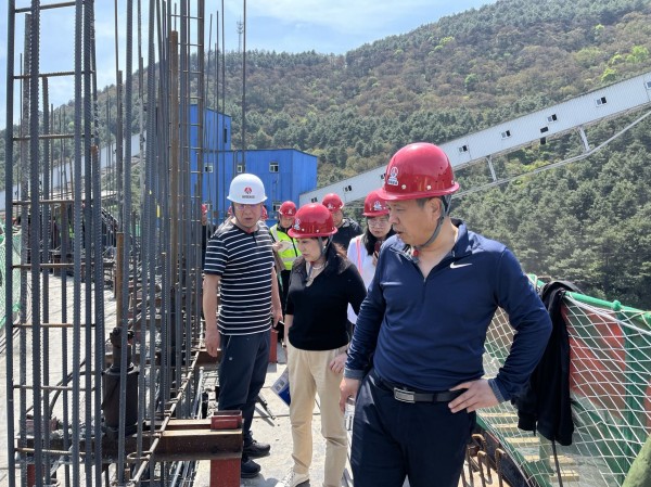 煤炭工业邯郸工程造价管理站站长丛树茂一行莅临emc网页版登录建设咸阳分公司双龙项目部实地调研