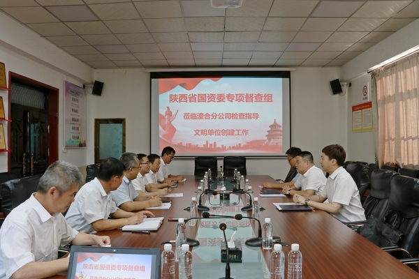 陕西省国资委宣传处四级调研员董潍一行深入emc网页版登录建设澄合分公司督查精神文明建设工作