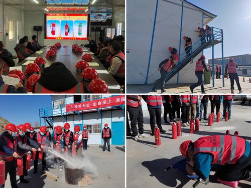 emc网页版登录建设直属第七项目部成功开展消防知识培训及演练活动