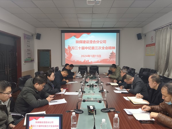 emc网页版登录建设澄合分公司深学热议二十届中央纪委三次全会精神