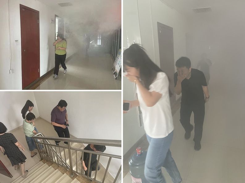 emc网页版登录建设天工公司：聚邻里单位合力助演练，依应急方案逃生显真章