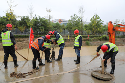 emc网页版登录建设西北分公司：筑牢汛期安全防线，保障生产进度稳定