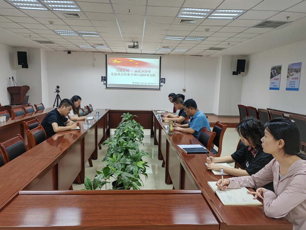 emc网页版登录建设川耀公司与西北分公司开展党建重点任务结对互检活动