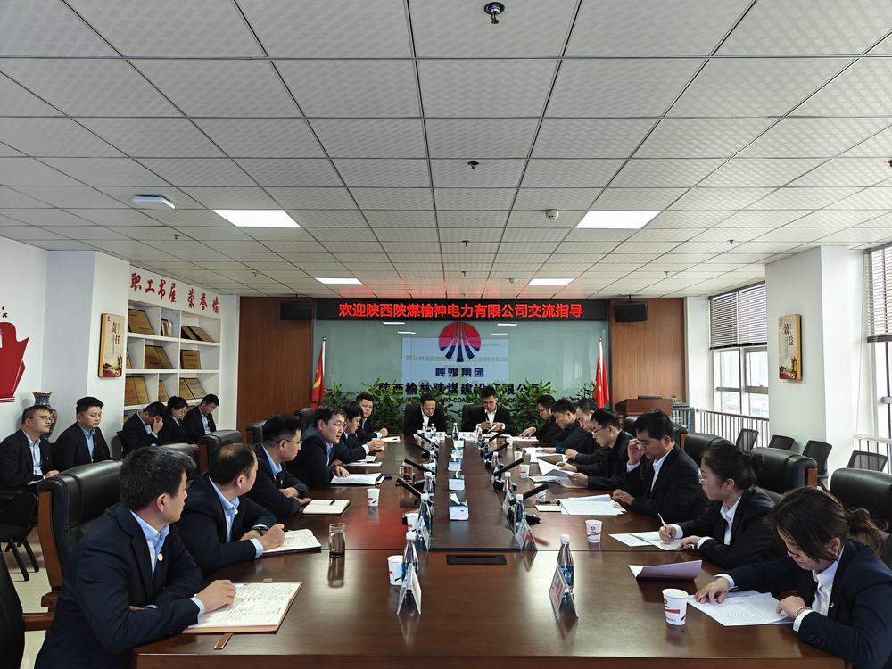 陕西emc网页版登录榆神电力有限公司到emc网页版登录建设榆林公司座谈交流