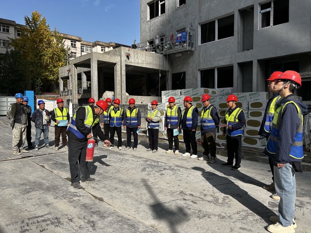 演练即实战!emc网页版登录建设韩城分公司土建二项目部以“四字诀”锻造消防应急“铁军”