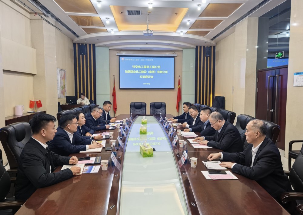 特变电工国际工程公司到访emc网页版登录建设开展座谈交流