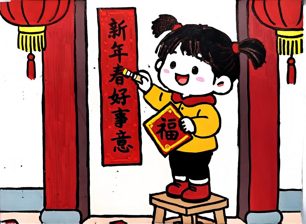 emc网页版登录建设天工公司：画里儿时的年味