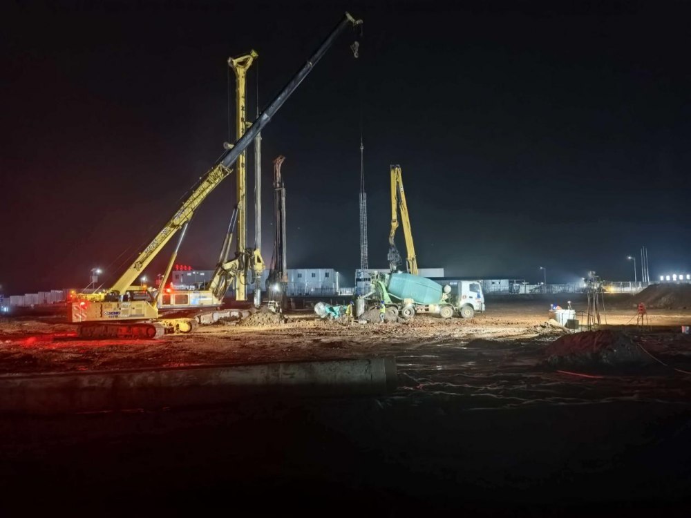 emc网页版登录建设西北分公司汨罗桩基项目部：昼夜奋战抢工期，全力以赴抓节点